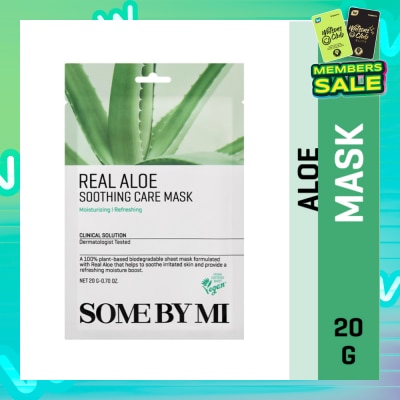 SOME BY MI Real Aloe Soothing Care Sheet Mask (To Nourish & Soothing Irritated Skin) 1s