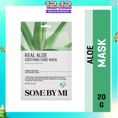 SOME BY MI Real Aloe Soothing Care Sheet Mask (To Nourish & Soothing Irritated Skin) 1s