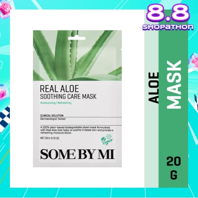 SOME BY MI Real Aloe Soothing Care Sheet Mask (To Nourish & Soothing Irritated Skin) 1s