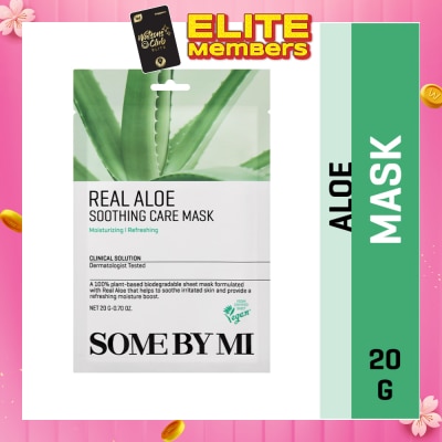 SOME BY MI Real Aloe Soothing Care Sheet Mask (To Nourish & Soothing Irritated Skin) 1s