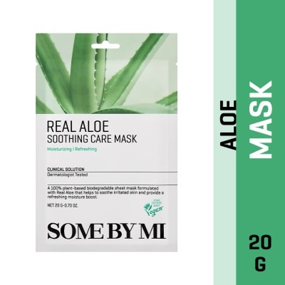 SOME BY MI Real Aloe Soothing Care Sheet Mask (To Nourish & Soothing Irritated Skin) 1s