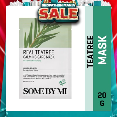 SOME BY MI - Real Teatree Calming Care Sheet Mask (To Hydrating Relief & Clear Skin Texture) 1s