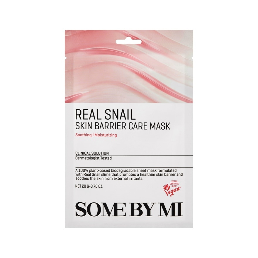 Real Snail Skin Barrier Care Sheet Mask (To Clear Skin & Radiance Care) 1s