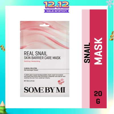 SOME BY MI Real Snail Skin Barrier Care Sheet Mask (To Clear Skin & Radiance Care) 1s
