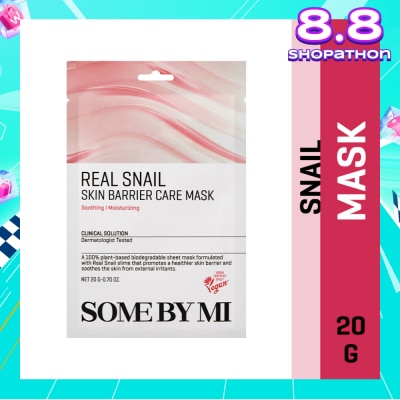 SOME BY MI Real Snail Skin Barrier Care Sheet Mask (To Clear Skin & Radiance Care) 1s