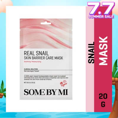 SOME BY MI Real Snail Skin Barrier Care Sheet Mask (To Clear Skin & Radiance Care) 1s