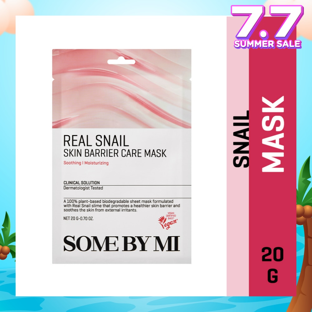 Real Snail Skin Barrier Care Sheet Mask (To Clear Skin & Radiance Care) 1s