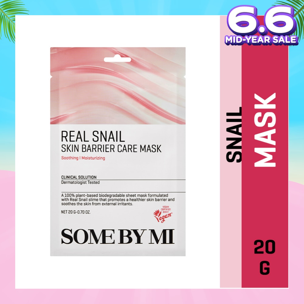 Real Snail Skin Barrier Care Sheet Mask (To Clear Skin & Radiance Care) 1s