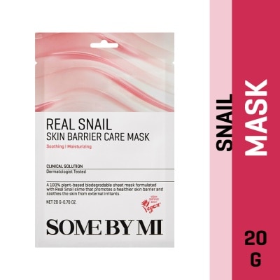 SOME BY MI Real Snail Skin Barrier Care Sheet Mask (To Clear Skin & Radiance Care) 1s