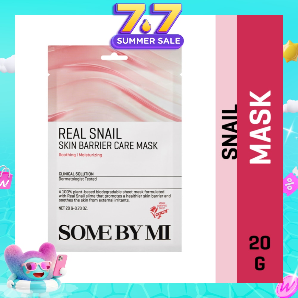 Real Snail Skin Barrier Care Sheet Mask (To Clear Skin & Radiance Care) 1s