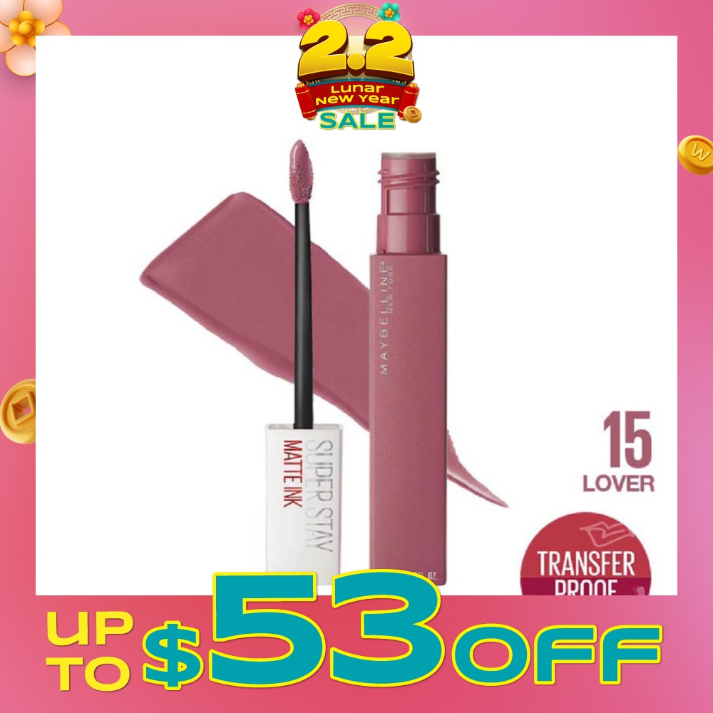 Superstay Matte Ink Long Lasting Liquid Lipstick 15 Lover 5ml