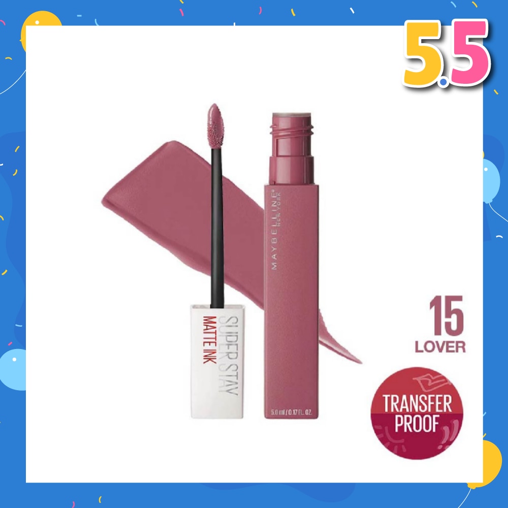 Superstay Matte Ink Long Lasting Liquid Lipstick 15 Lover 5ml