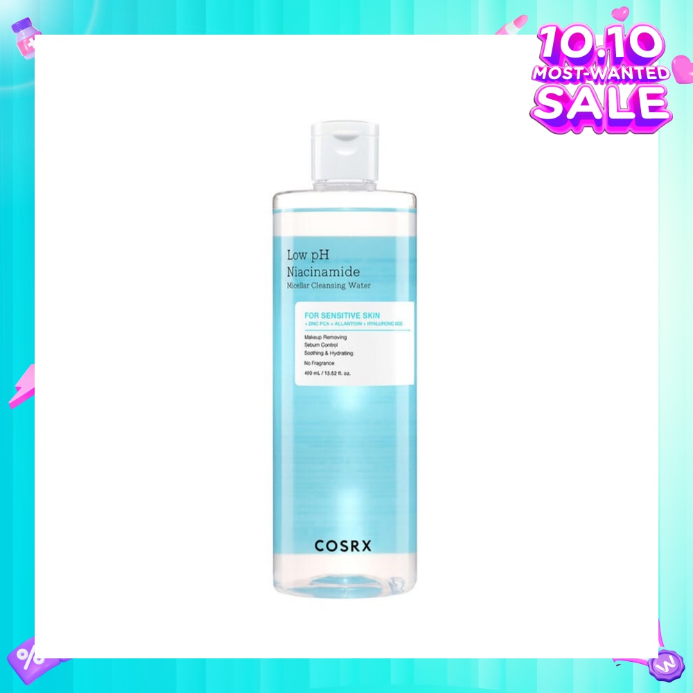 COSRX Low pH Niacinamide Micellar Cleansing Water (For Sensitive Skin) 400ml