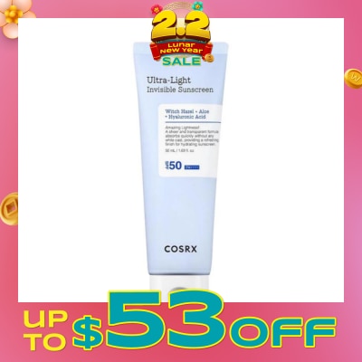 COSRX Ultra-Light Invisible Sunscreen SPF50 PA++++ 50ml