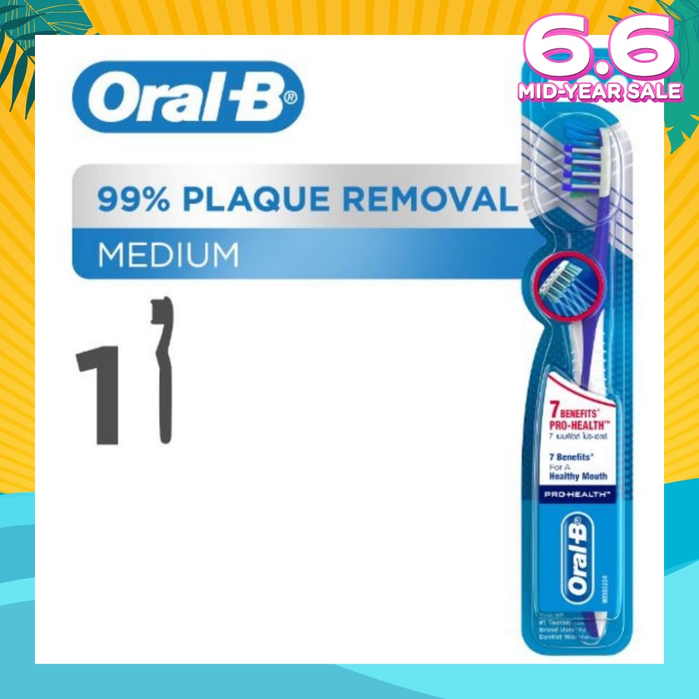 Pro-Health 7 Benefits (Medium) Manual Toothbrush 1 Count