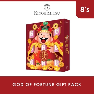 KINOHIMITSU [CNY] 2026 God Of Fortune Gift Pack consists White Fungus Rock Sugar Bird's Nest 150ml x 8s