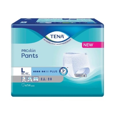 TENA PROskin Pants Plus Adult Diaper Size L (Hip Size: 100cm - 135cm) 14s