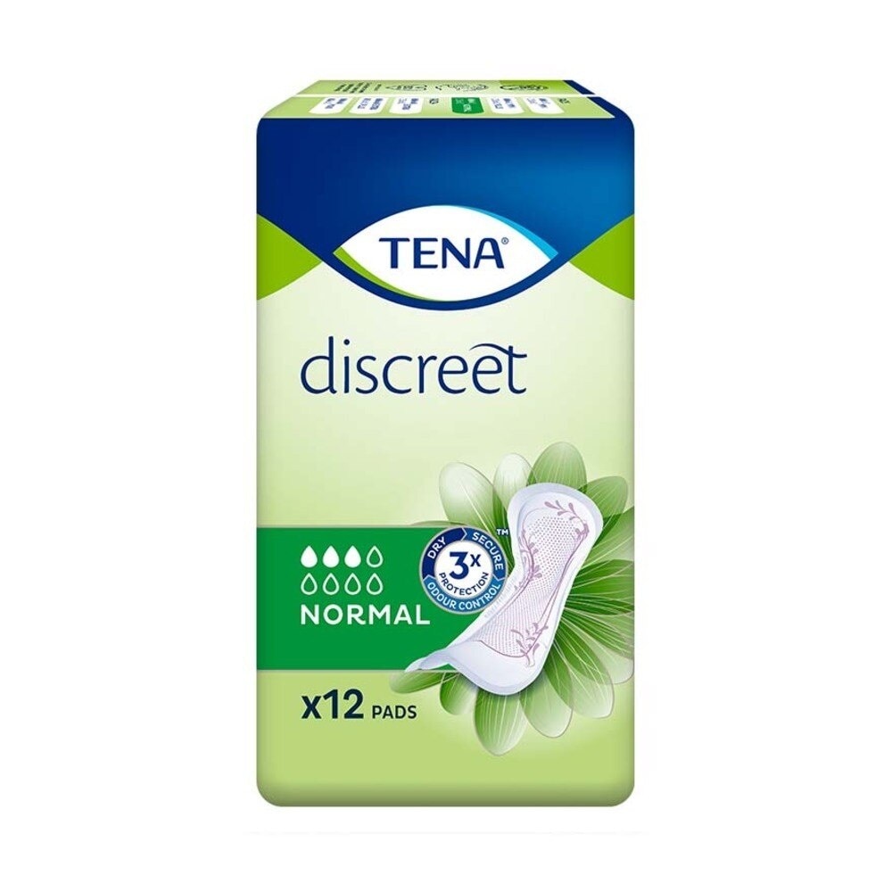 TENA Discreet Normal Incontinence pad 12s<BR>