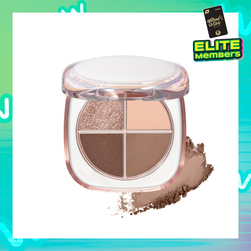 Glazed 4-Colors Eyeshadow Palette 01 1s (Expiry: May`2026)
