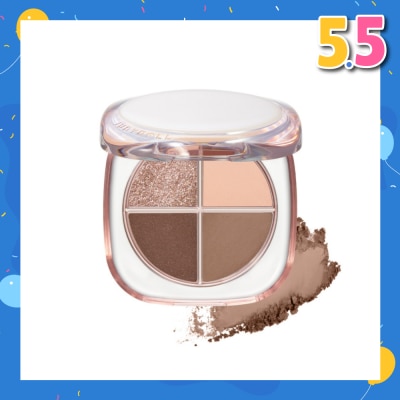 JUDYDOLL Glazed 4-Colors Eyeshadow Palette 01 1s