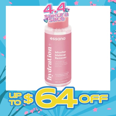 ESSANO - Hydration+ Micellar Makeup Remover (No Rinsing Required) 400ml