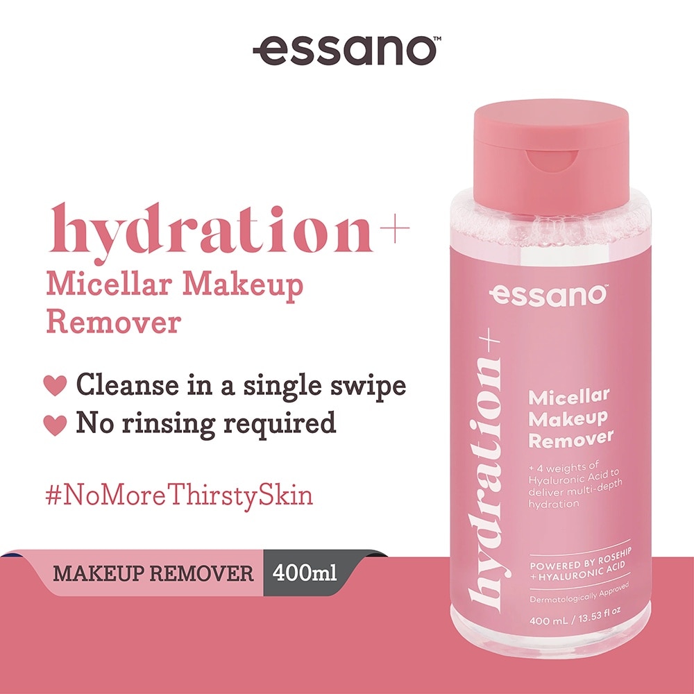 Hydration+ Micellar Makeup Remover (No Rinsing Required) 400ml