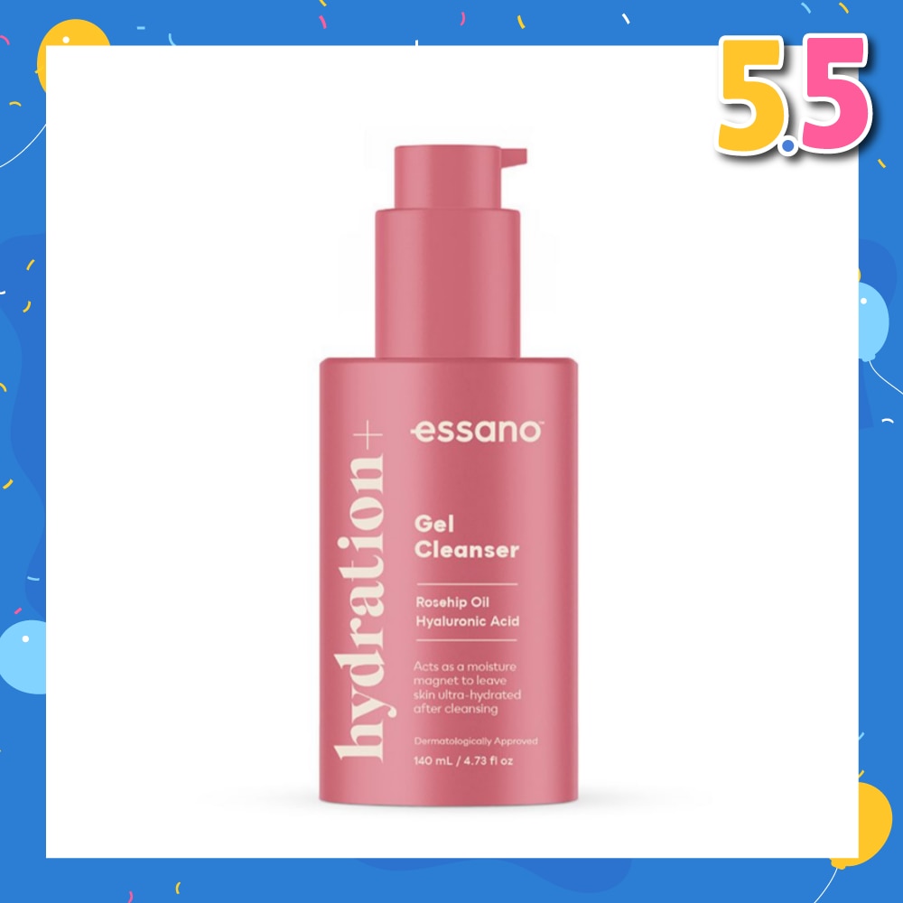 Hydration+ Gel Cleanser (With Rosehip Oil & Hyaluronic Acid) 140ml