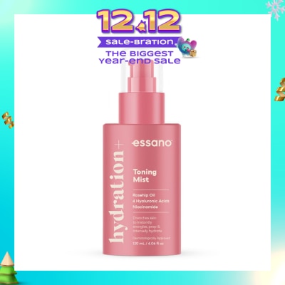 ESSANO Hydration+ Toning Mist (To Revitalises Tired & Stressed Skin) 120ml