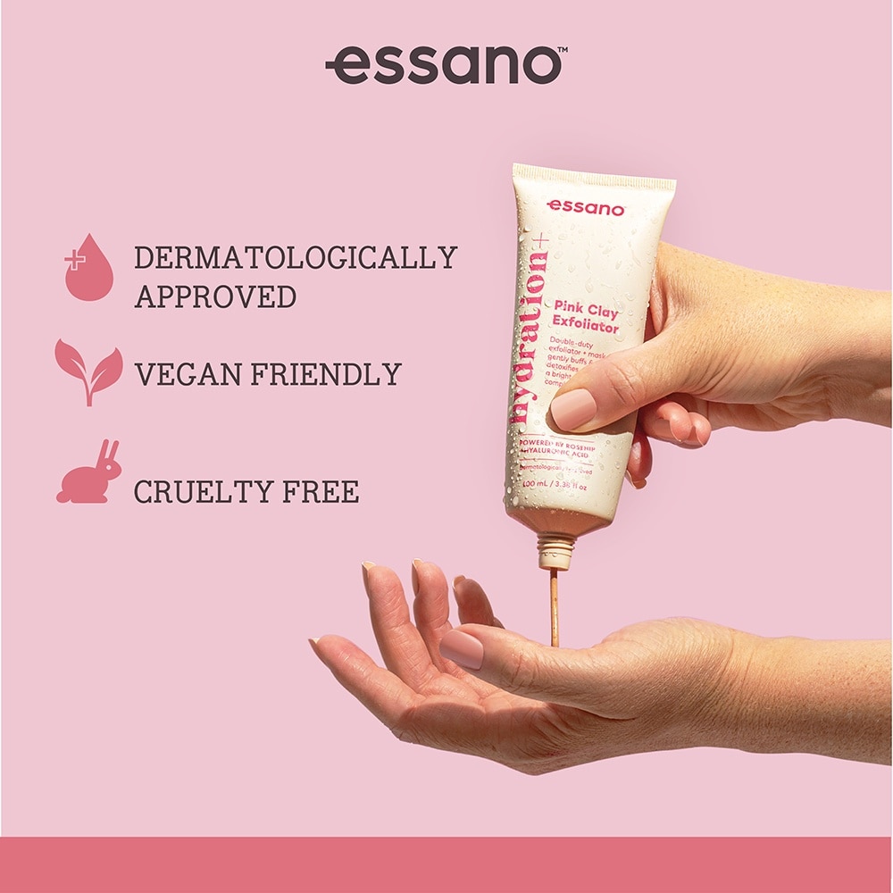 Hydration+ Pink Clay Exfoliator (Antioxidant Rich & Hydrating) 100ml