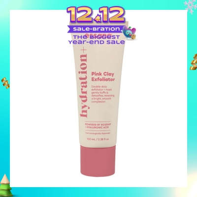 ESSANO Hydration+ Pink Clay Exfoliator (Antioxidant Rich & Hydrating) 100ml