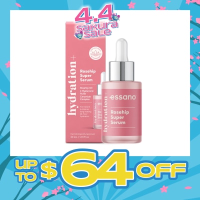 ESSANO - Hydration+ Rosehip Super Serum (For Instant & Intense Long-Lasting Hydration) 30ml