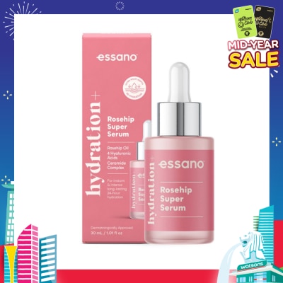 ESSANO Hydration+ Rosehip Super Serum (For Instant & Intense Long-Lasting Hydration) 30ml