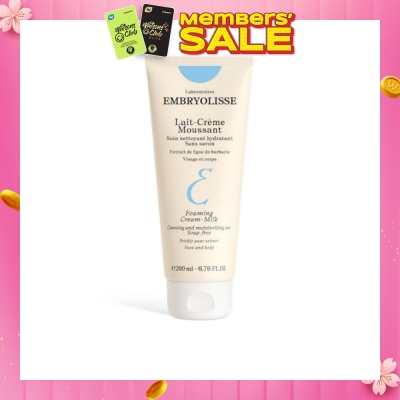 EMBRYOLISSE Foaming Cream-Milk 200ml
