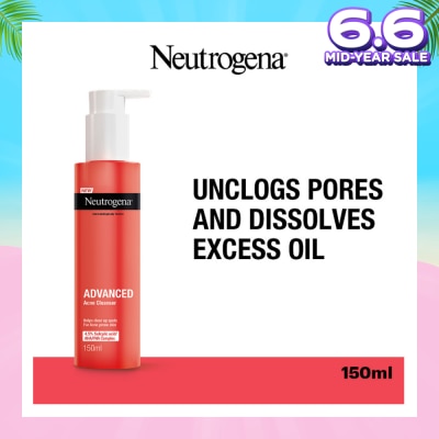 NEUTROGENA Advanced Acne Cleanser (To Helps ClearUp Spots For Acne Prone Skin) 150ml