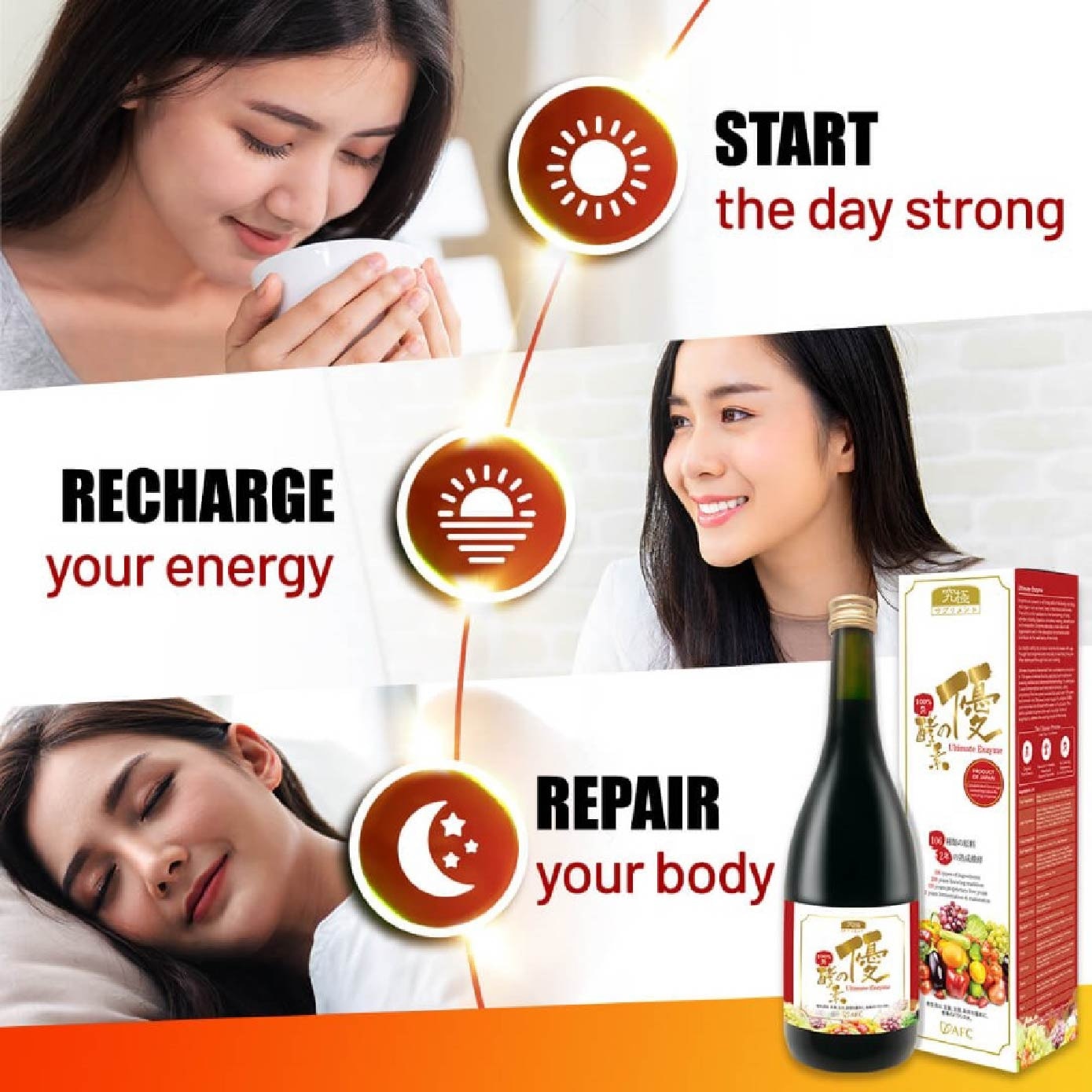 Ultimate Enzyme Nutritional Support Drink (Natural Detox, Digestion, Slimming, Energy, Immune & Skin Health) 720ml