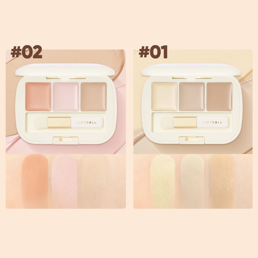 Three-Color Concealer Palette 01 1s