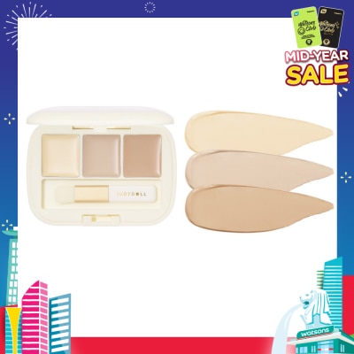 JUDYDOLL Three-Color Concealer Palette 01 1s