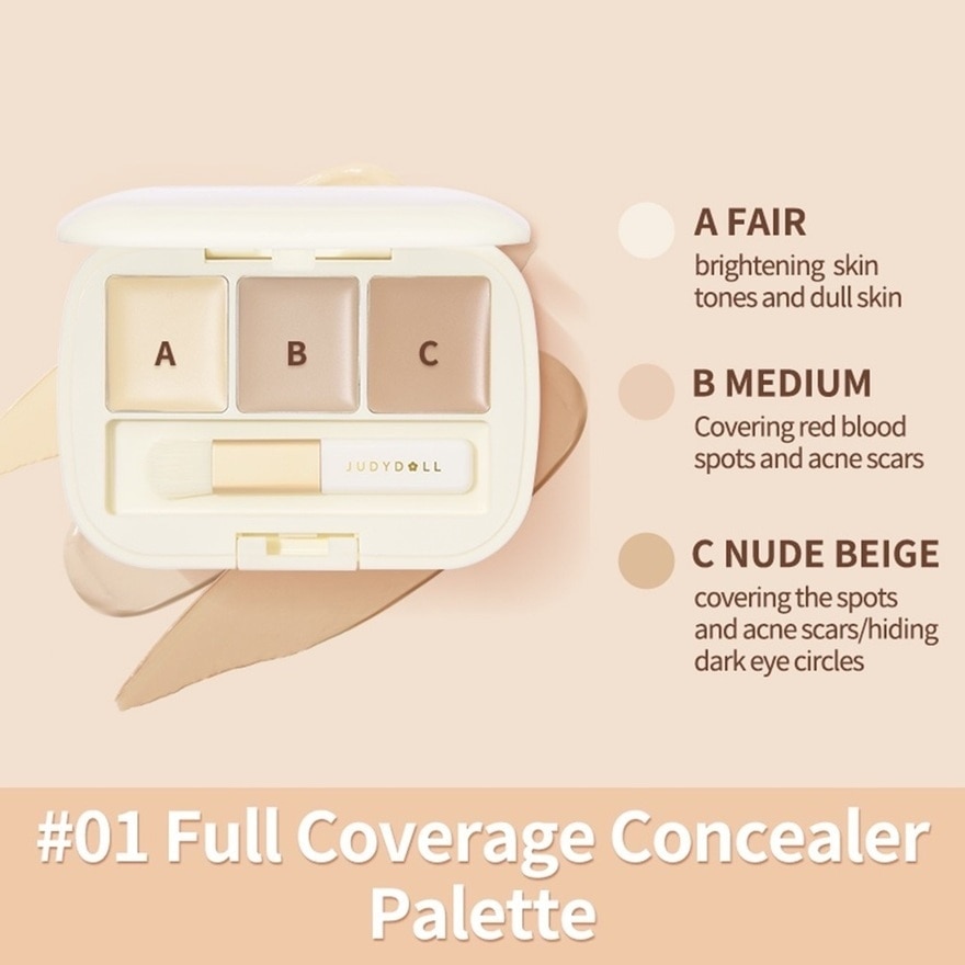 Three-Color Concealer Palette 01 1s