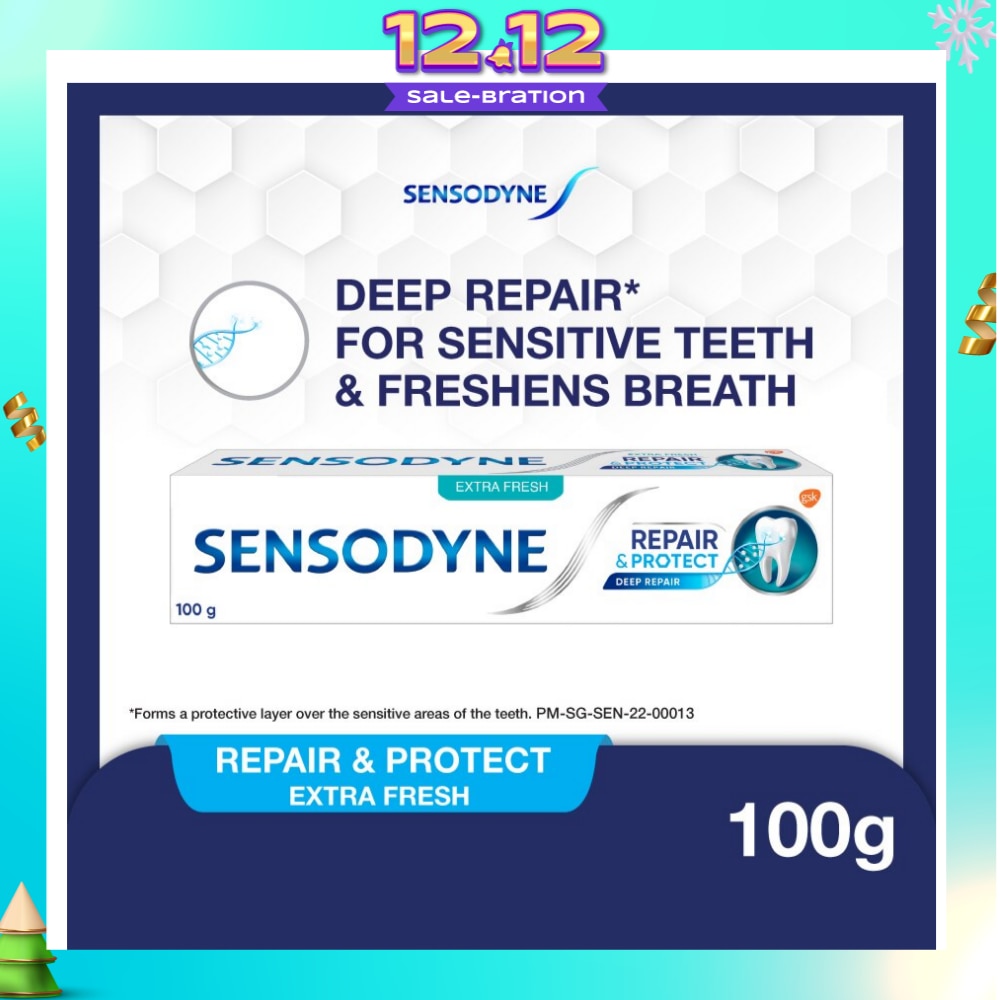 Sensitive Teeth Oral Care Toothpaste Deep Repair & Protect Extra Fresh (Dental Sensitivity Relief) 100g