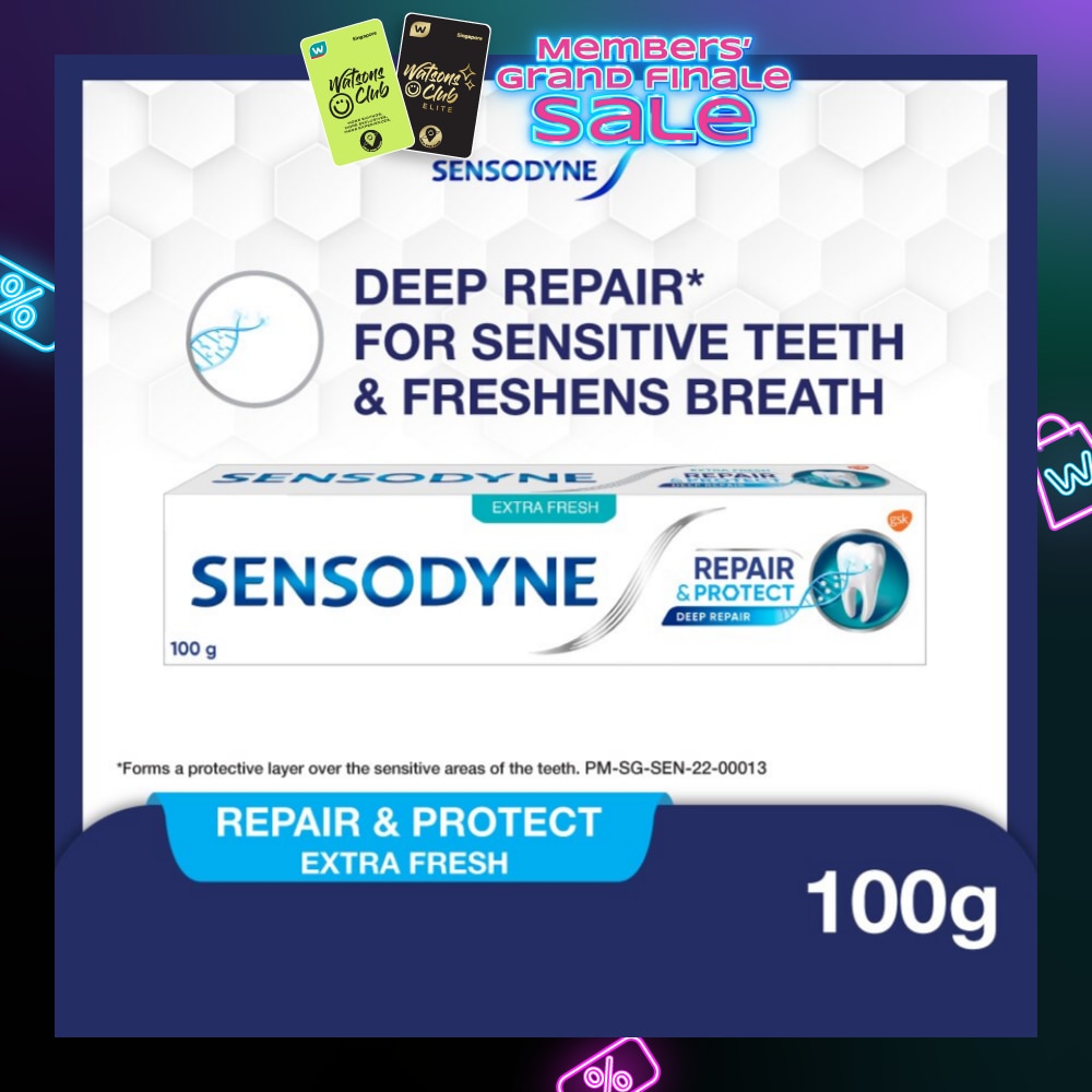 Sensitive Teeth Oral Care Toothpaste Deep Repair & Protect Extra Fresh (Dental Sensitivity Relief) 100g