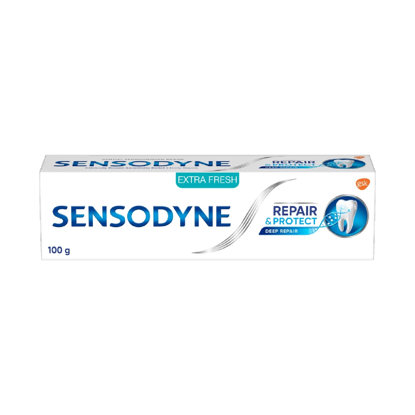 Sensitive Teeth Oral Care Toothpaste Deep Repair & Protect Extra Fresh (Dental Sensitivity Relief) 100g image