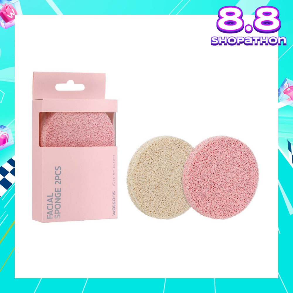 Natural Facial Sponge 2s