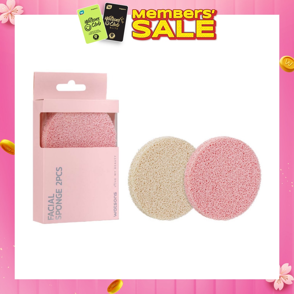 Natural Facial Sponge 2s