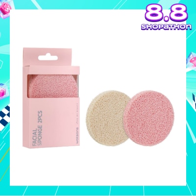 WATSONS Natural Facial Sponge 2s