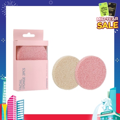 WATSONS Natural Facial Sponge 2s