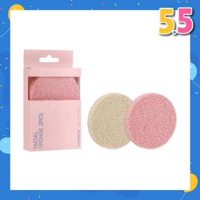 WATSONS Natural Facial Sponge 2s
