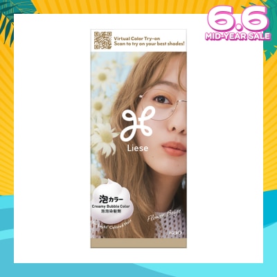 LIESE Creamy Bubble Color For Light Colored Hair Flower Beige 108g