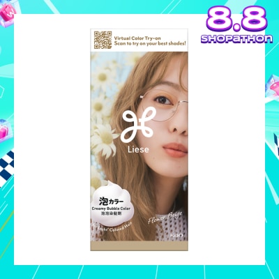 LIESE Creamy Bubble Color For Light Colored Hair Flower Beige 108g