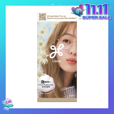 LIESE Creamy Bubble Color For Light Colored Hair Flower Beige 108g