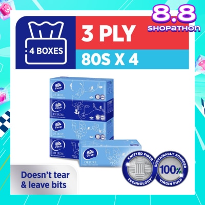 VINDA Deluxe Strong Even When Wet 3-Ply Boxes 80s x 4
